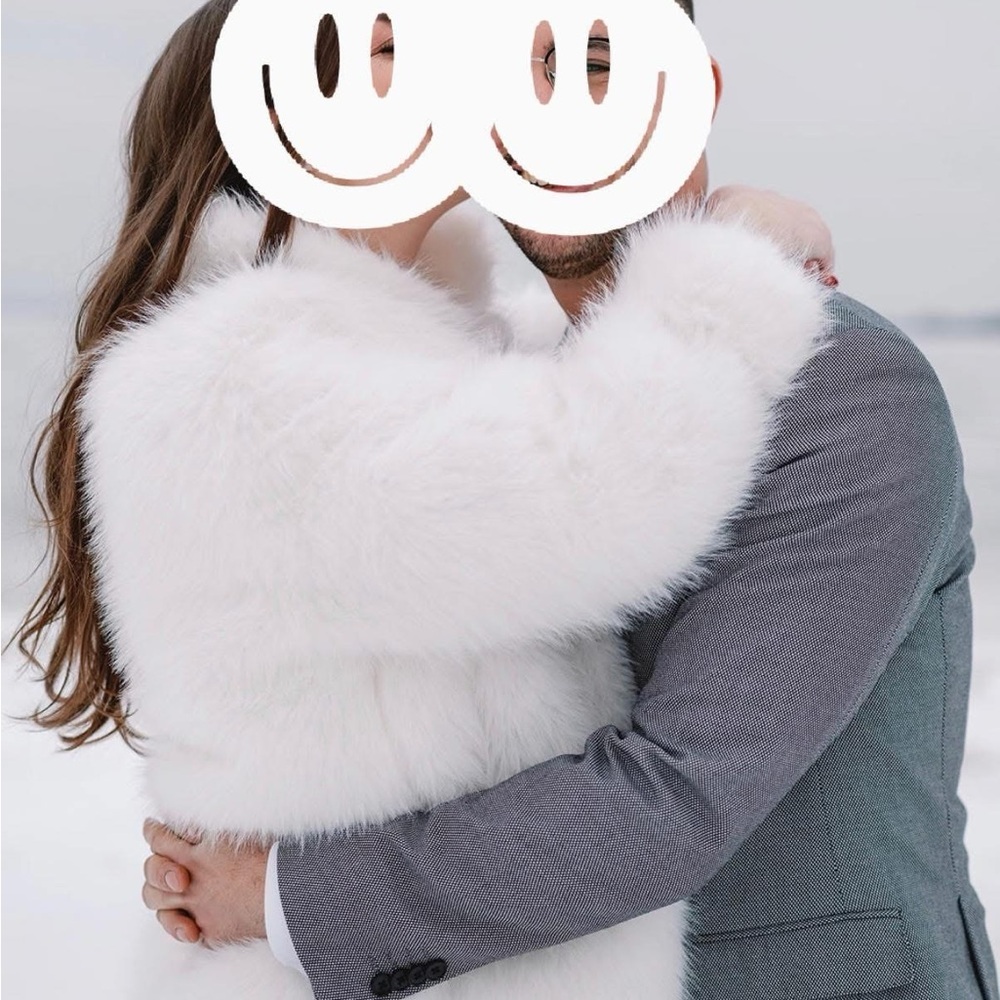 White Faux Fur Cropped Jacket - Elegant Women’s Coat